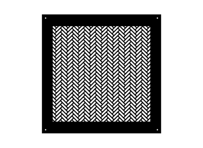 Herringbone Metal Grille