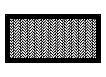 Herringbone Metal Grille