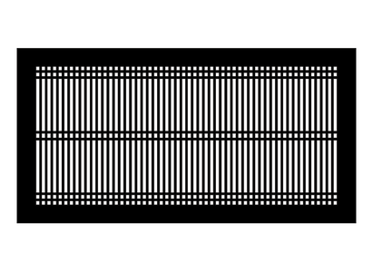 Linear D Metal Grille