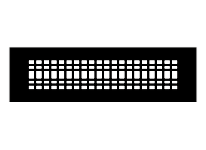 Linear D Metal Grille