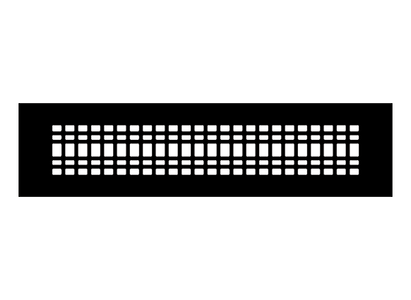 Linear D Metal Grille