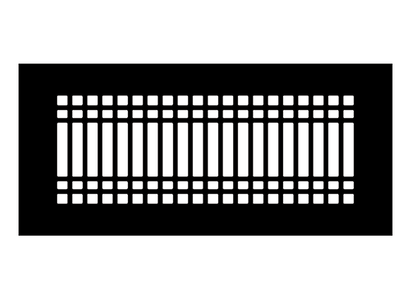 Linear D Metal Grille