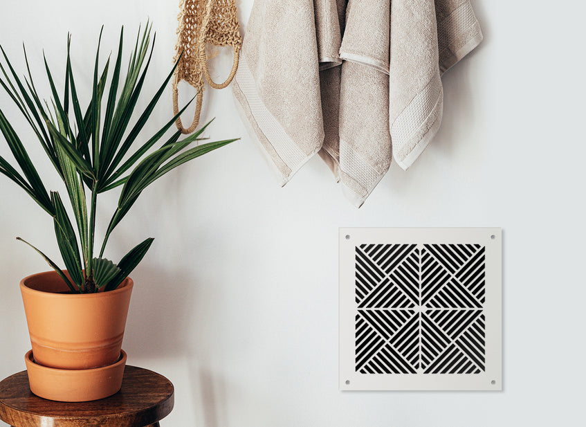 Chevron Metal Grille