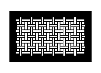 Basketweave Metal Grille