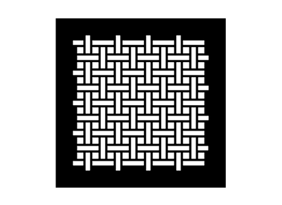 Basketweave Metal Grille