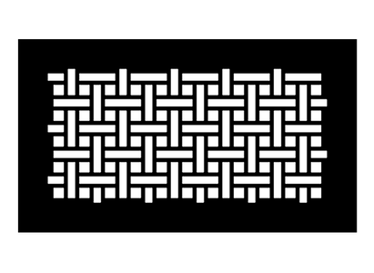 Basketweave Metal Grille