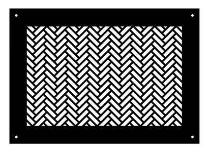 Herringbone Metal Grille