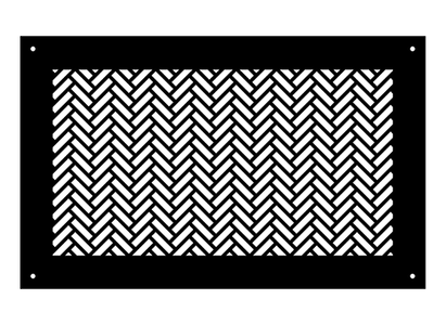 Herringbone Metal Grille