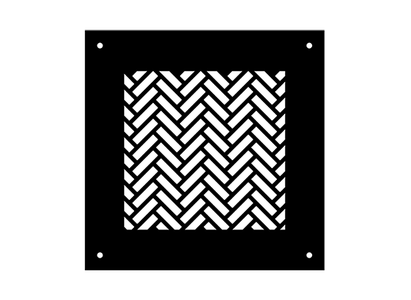 Herringbone Metal Grille