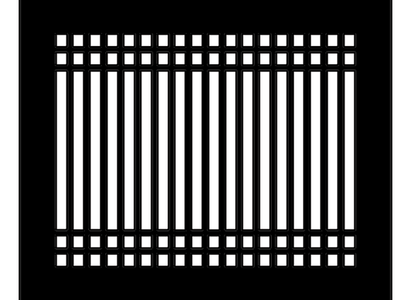 Linear D Metal Grille