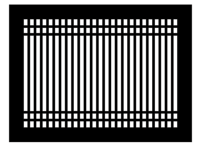 Linear D Metal Grille