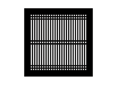 Linear D Metal Grille