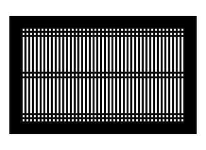 Linear D Metal Grille