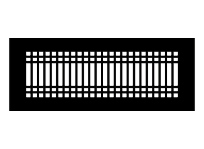 Linear D Metal Grille