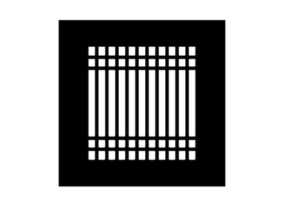 Linear D Metal Grille