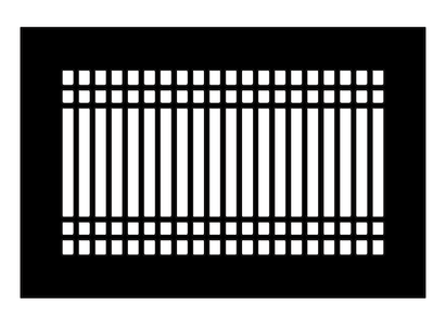 Linear D Metal Grille