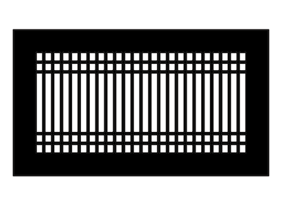 Linear D Metal Grille