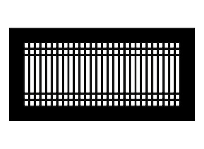 Linear D Metal Grille