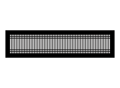 Linear D Metal Grille
