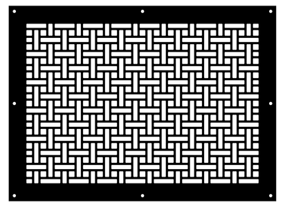 Basketweave Metal Grille