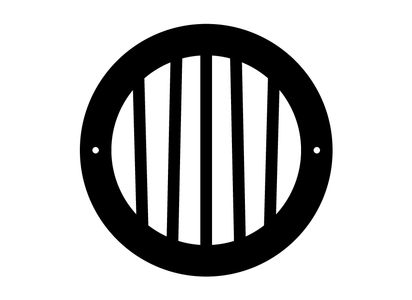 Driftwood Round Metal Grille by Clodagh