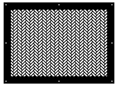 Herringbone Metal Grille