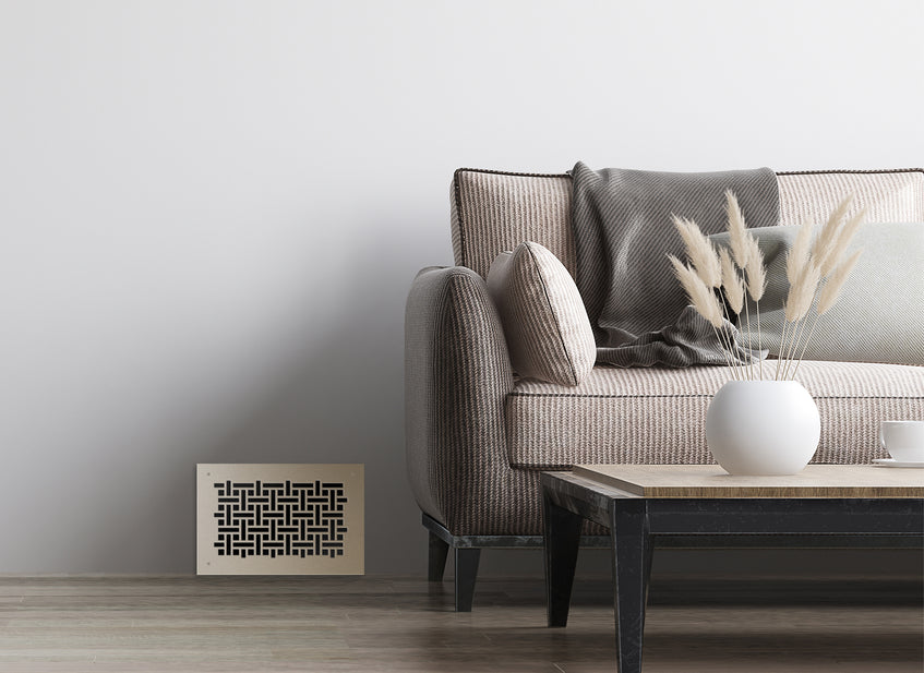 Basketweave Metal Grille