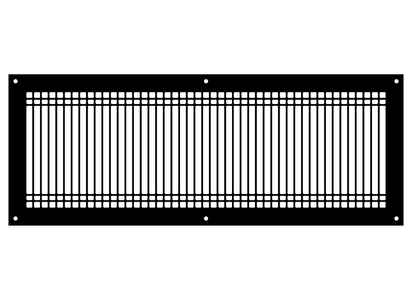 Linear D Metal Grille
