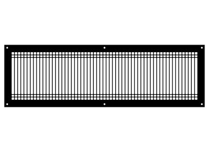 Linear D Metal Grille