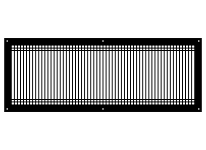 Linear D Metal Grille