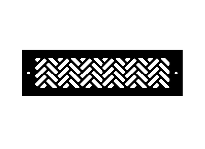 Herringbone Toe Kick Vent Cover